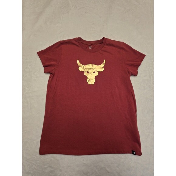 Under Armour Project Rock Heavyweight Top Large $45 Burnt Orange - Picture 1 of 10